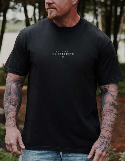 MY STORY, MY STRENGTH Tee | Black