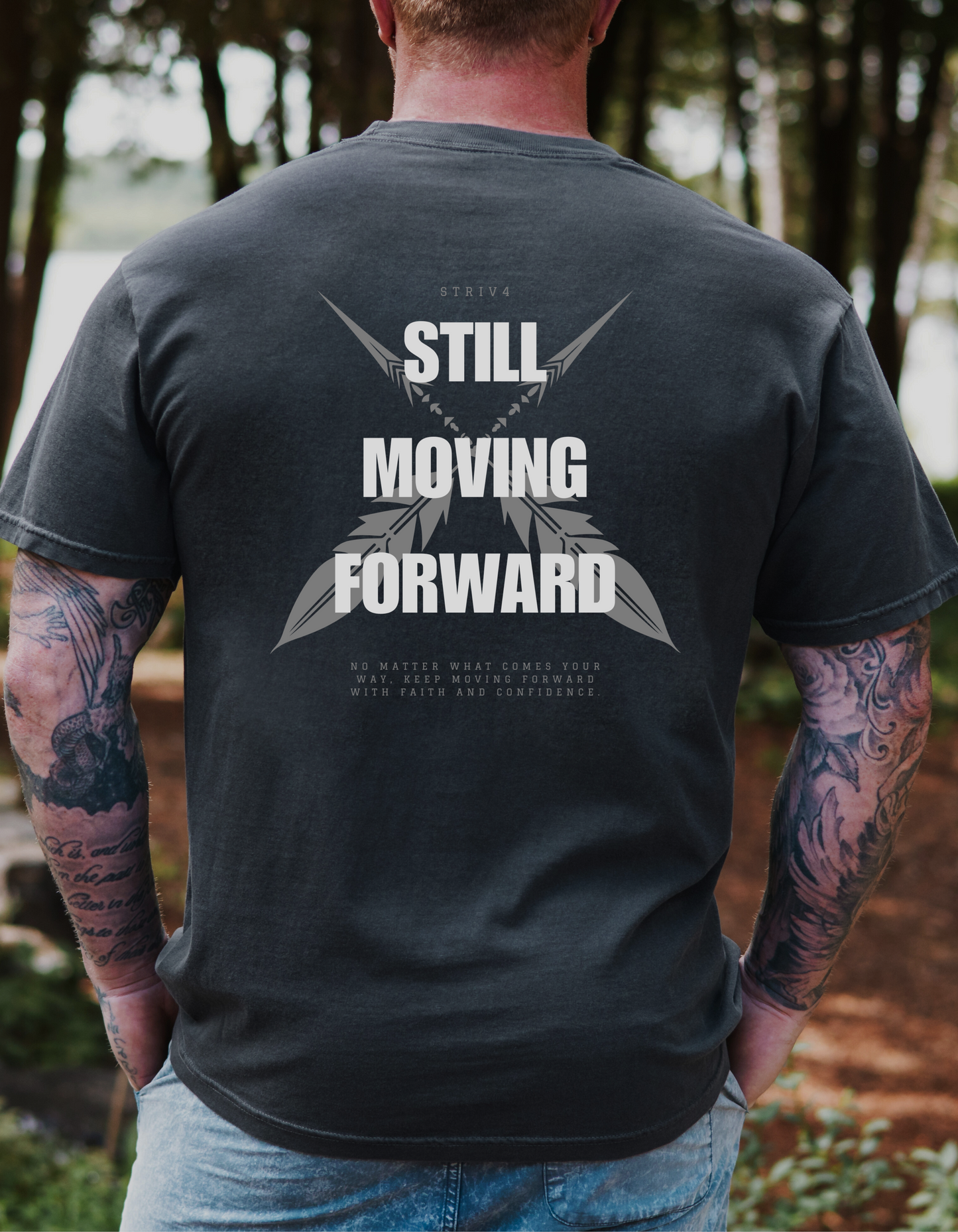 STILL MOVING FORWARD Tee | Pepper (grey)