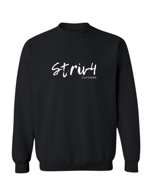 STRIV4 CLASSIC - BLACK CREWNECK FRONT