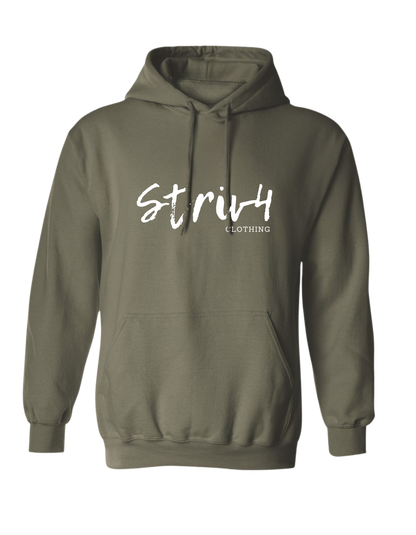 STRIV4 CLASSIC - MILITARY GREEN FRONT HOODIE